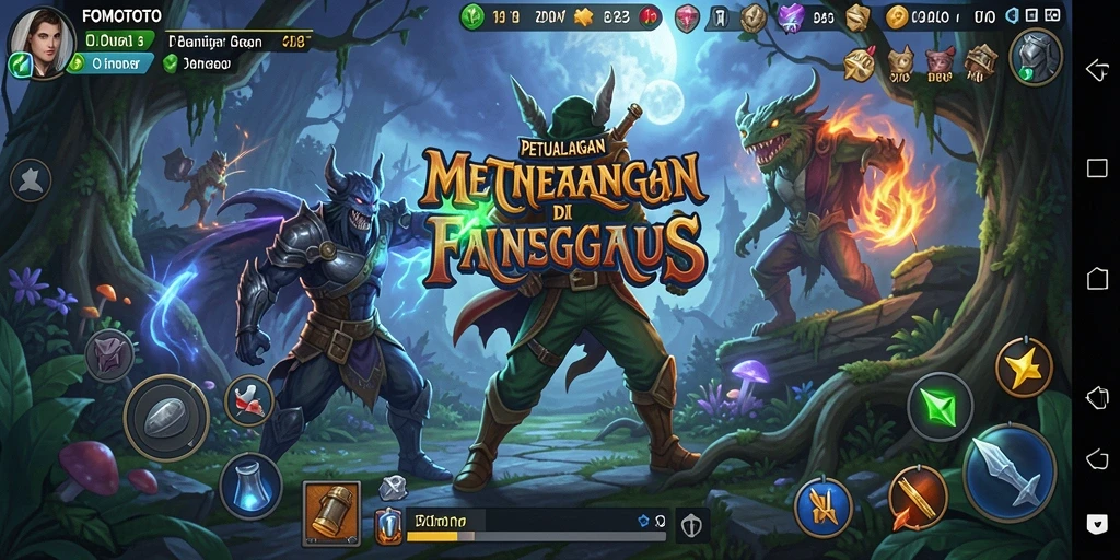 Screenshot gameplay FOMOTOTO yang penuh petualangan dan tantangan.