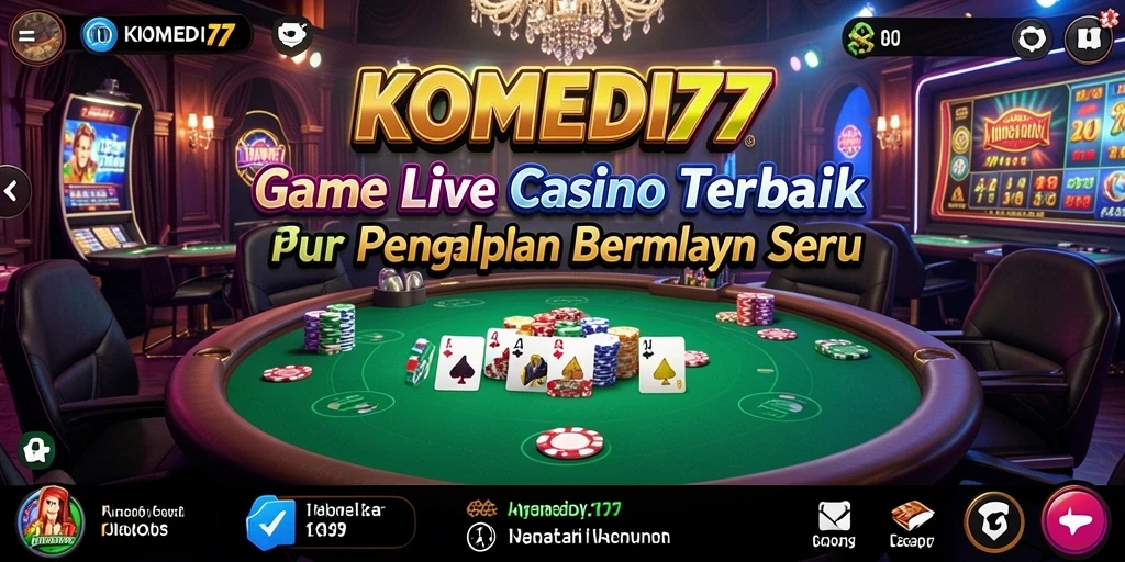 Gameplay Live Casino yang seru dan interaktif di KOMEDI77.