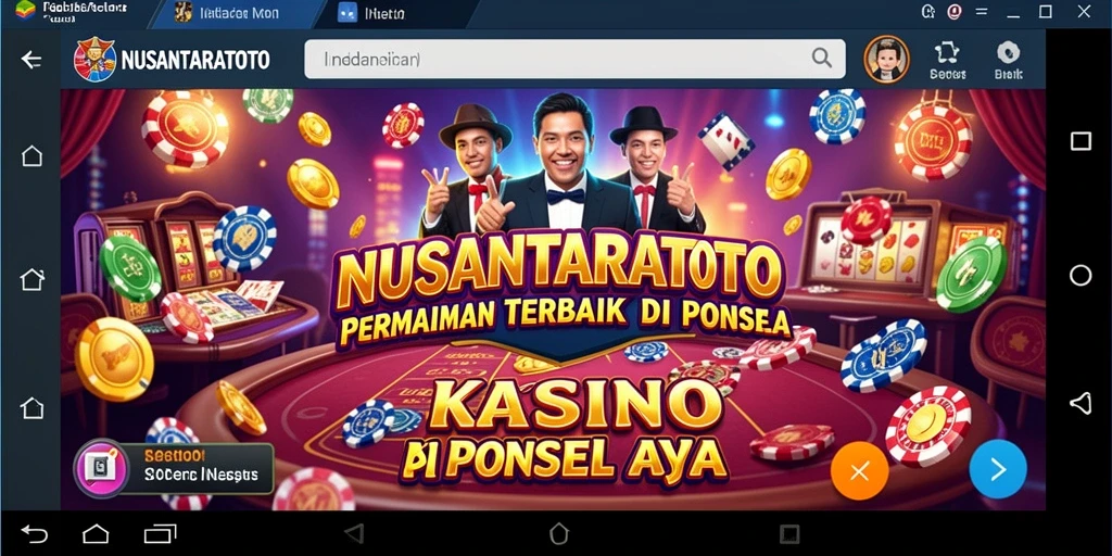 Tampilan menarik gameplay NUSANTARATOTO dengan suasana Kasino yang seru.